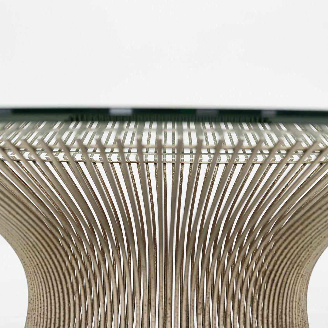 Moderne 1960s Warren Platner for Knoll Table basse ronde de 36