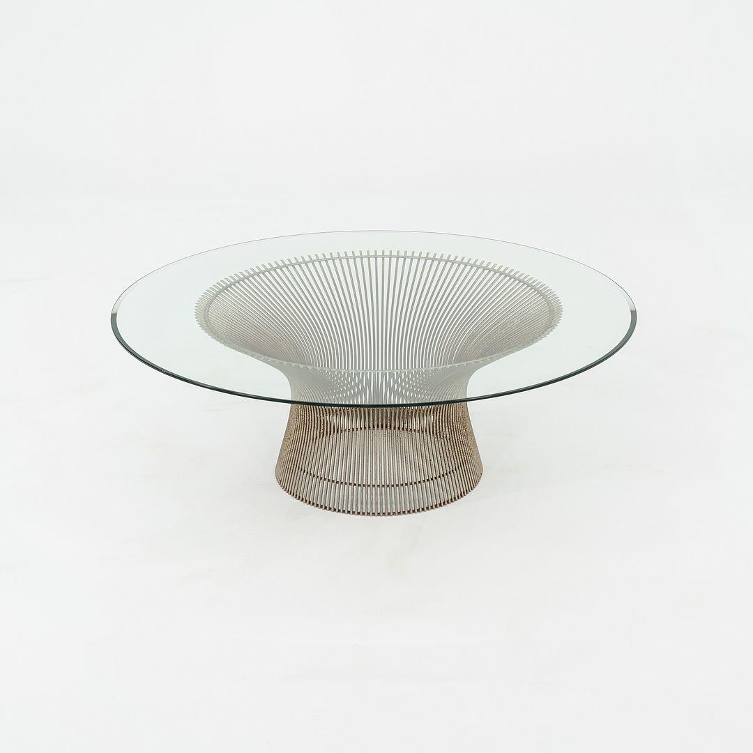 1960s Warren Platner for Knoll Table basse ronde de 36