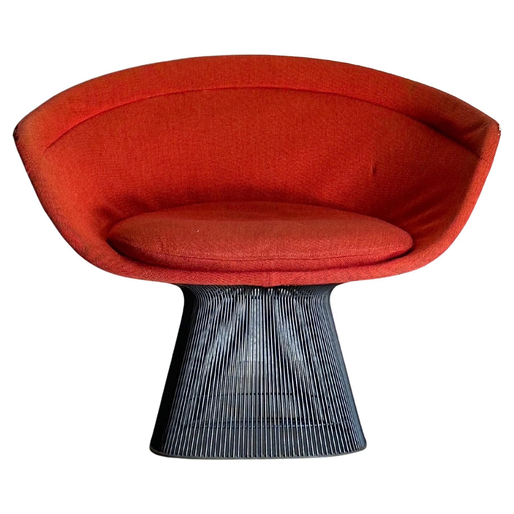 1960s Warren Platner for Knoll Bronze Lounge Chair For Sale