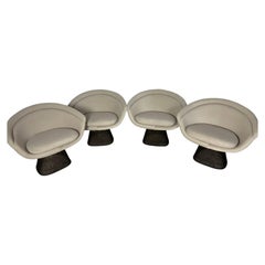 1960s Warren Platner for Knoll Bronze Lounge Chairs- Set of 4