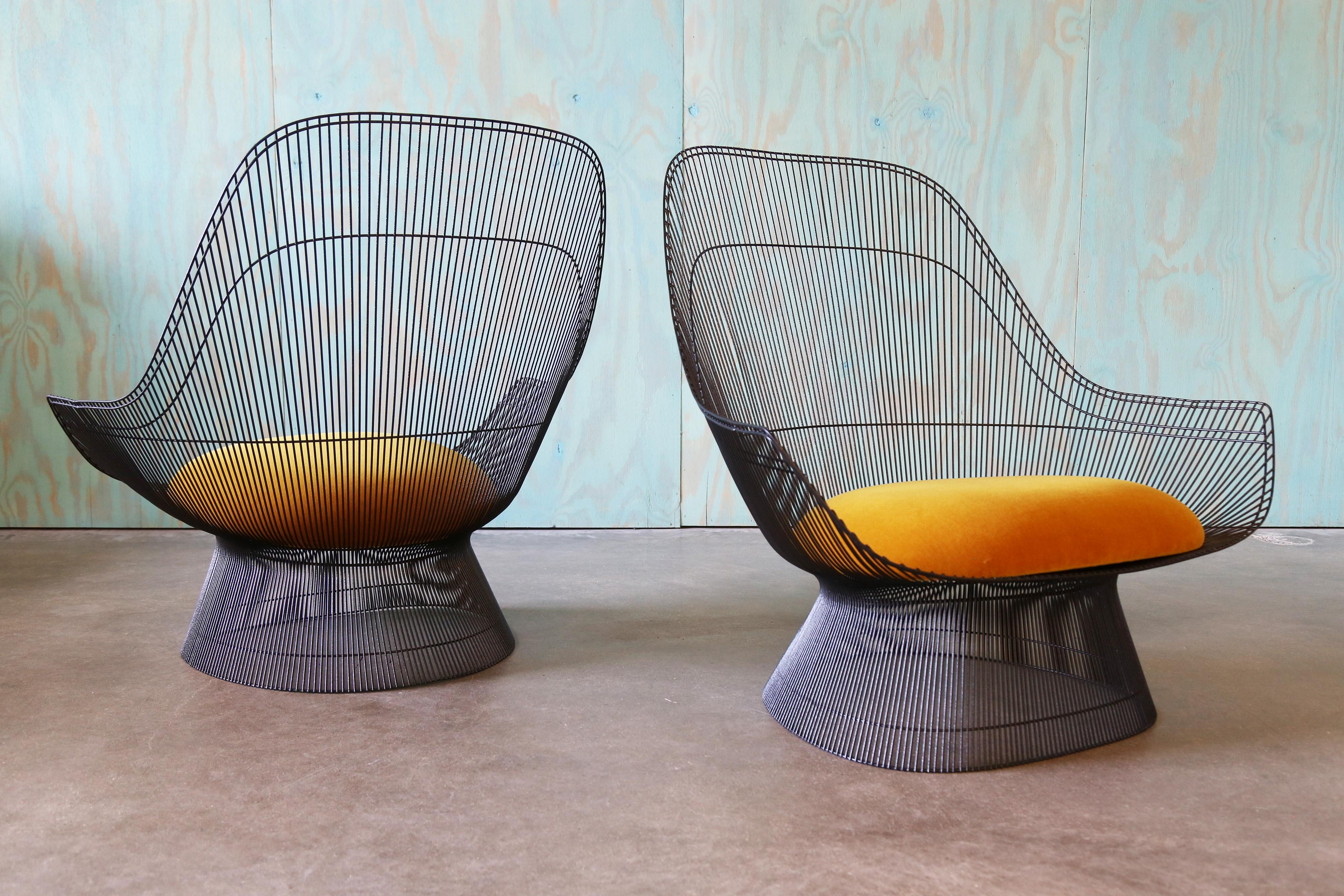 1960s Warren Platner for Knoll Easy Chairs - A Pair en Bueno estado para la venta en Virginia Beach, VA