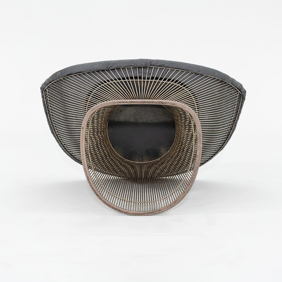 1960er Warren Platner für Knoll Loungesessel Nickel mit grauem Stoff 4x verfügbar im Angebot 5