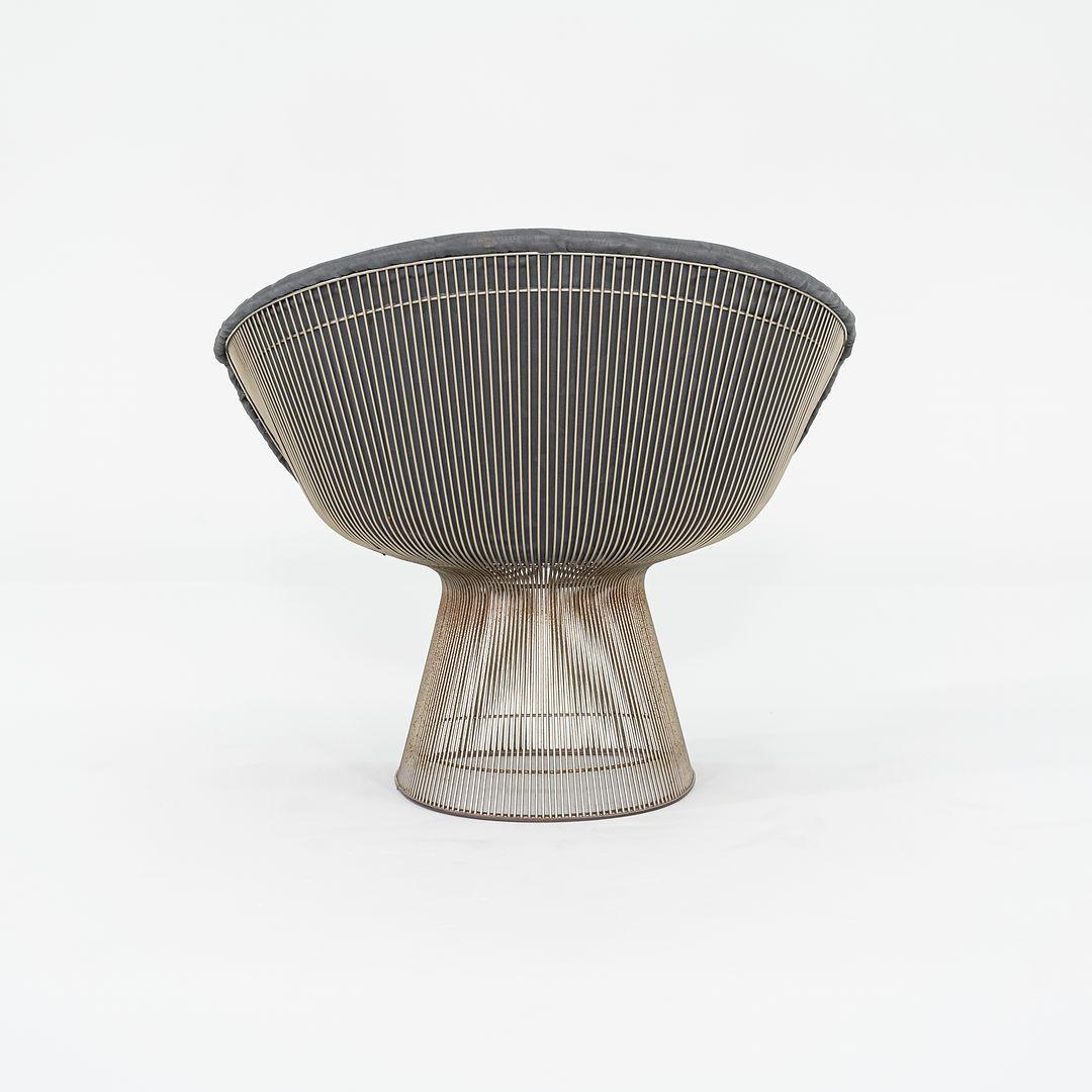 1960er Warren Platner für Knoll Loungesessel Nickel mit grauem Stoff 4x verfügbar im Angebot 1