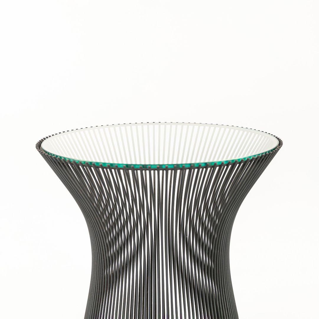 Table d'appoint Warren Platner pour Knoll des années 1960 en acier bronzé et verre en vente 2