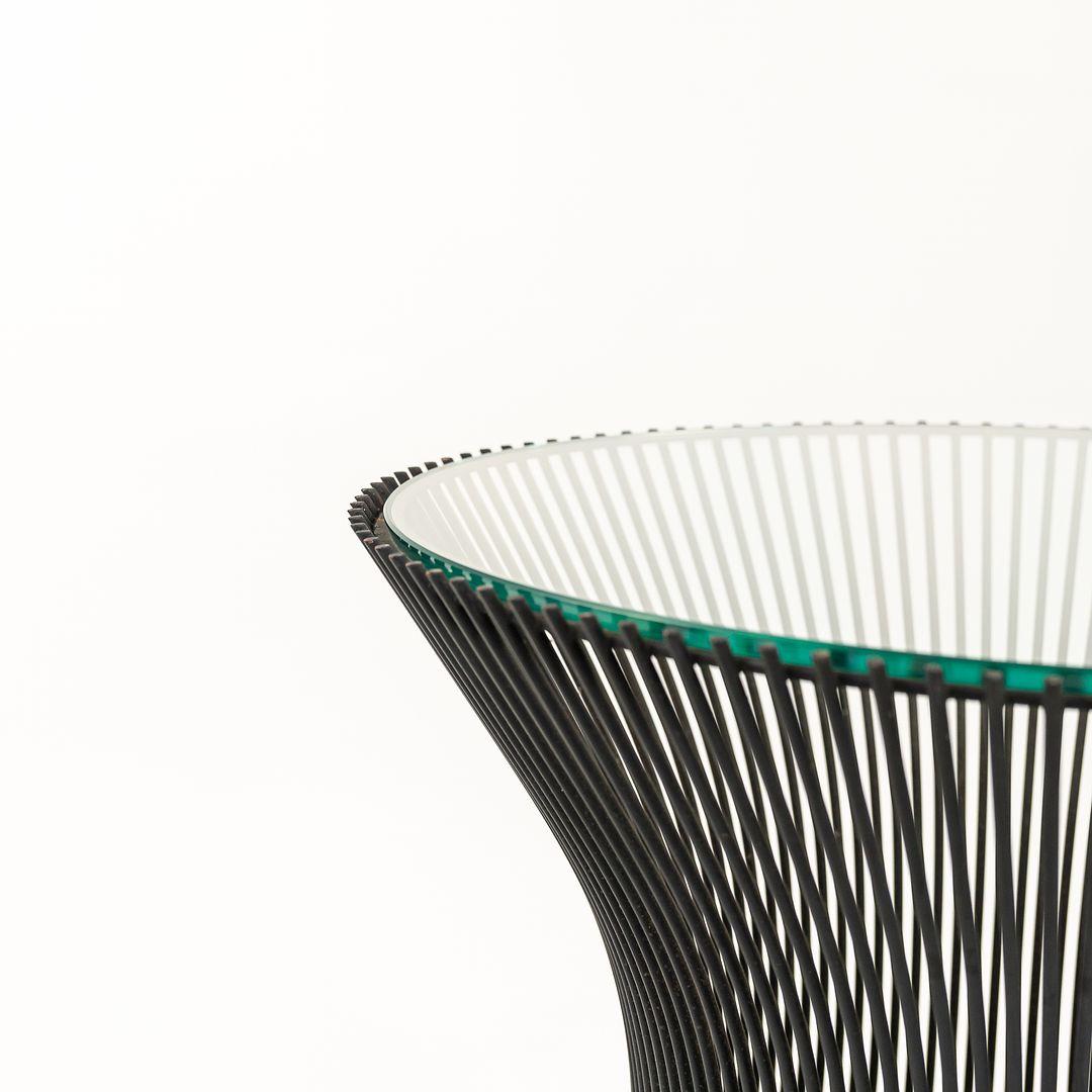 Table d'appoint Warren Platner pour Knoll des années 1960 en acier bronzé et verre en vente 3