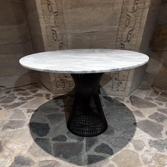 1960s Warren Platner Knoll Marble Dining Table Metallic Bronze