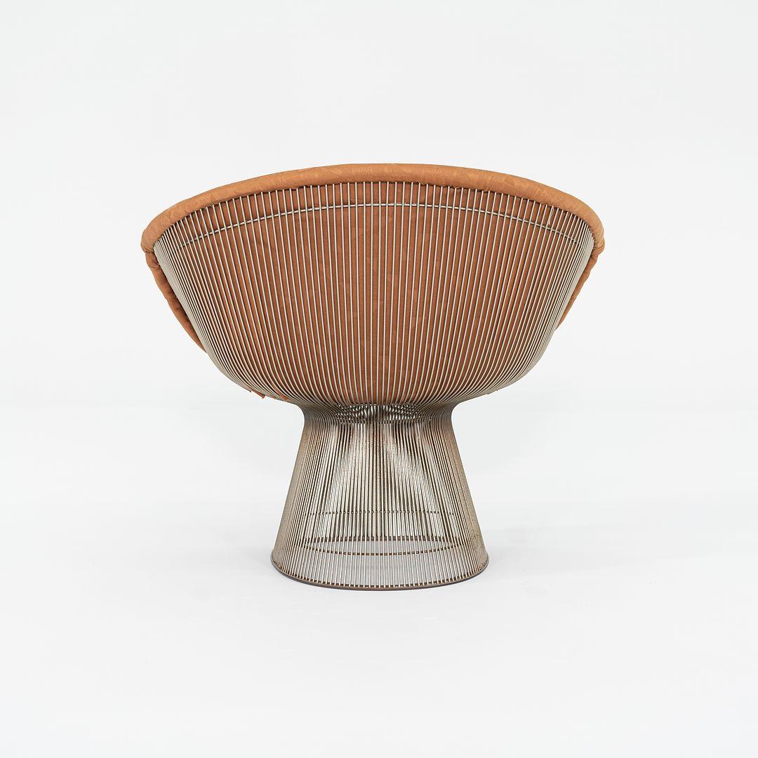 1960er Warren Platner für Knoll Loungesessel Nickel mit orangefarbenem Stoff 4x verfügbar im Angebot 3