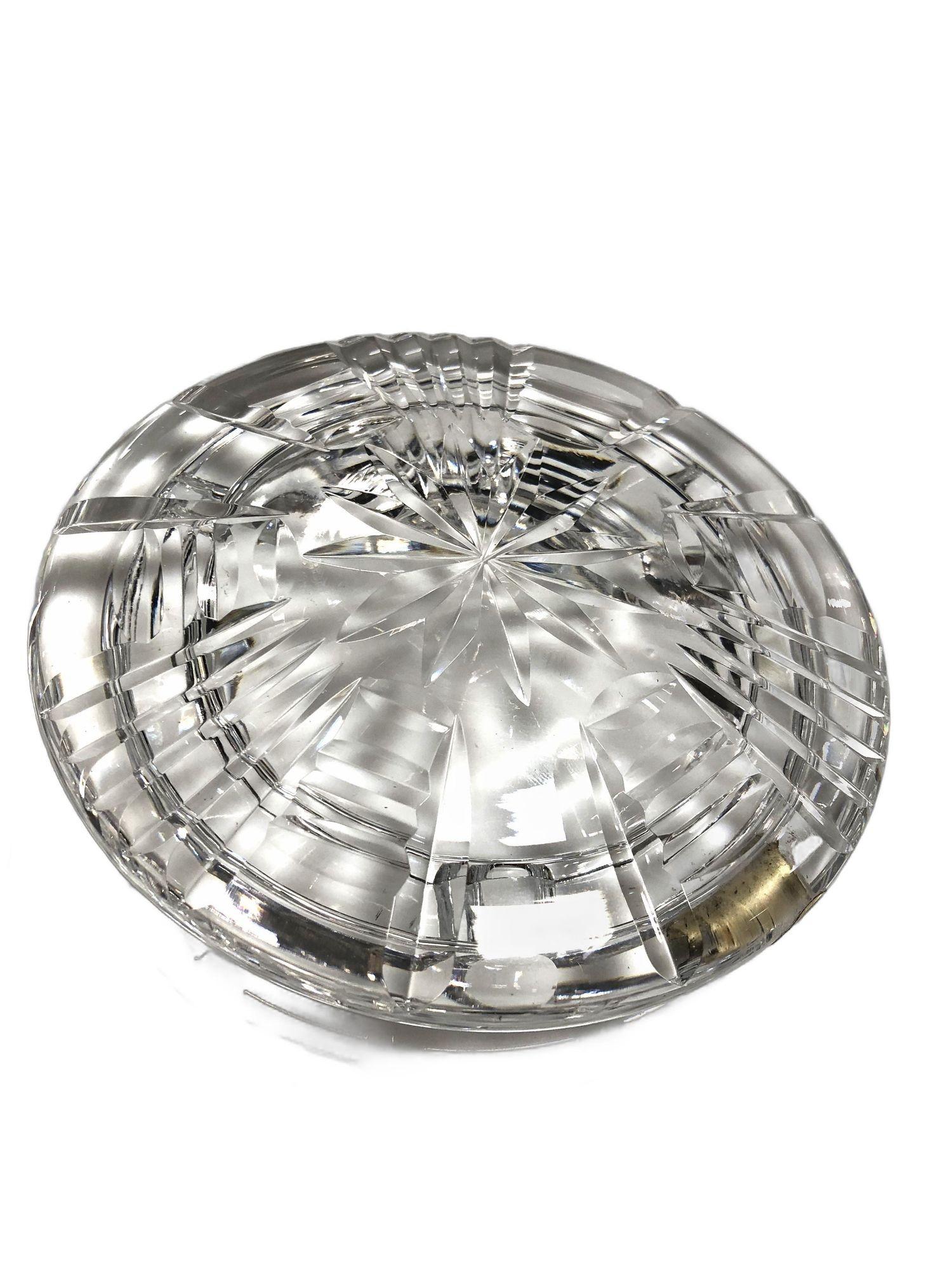 pinwheel crystal ashtray