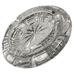 Used 1960's Waterford Crystal 5" Diamond Cut Ashtray made in Ireland