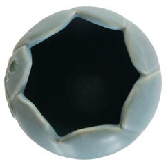 1960s Weller Pottery Blue Art Vase