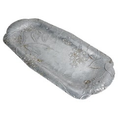 1960s Wendell August Forge Dogwood Aluminum Serving Tray
