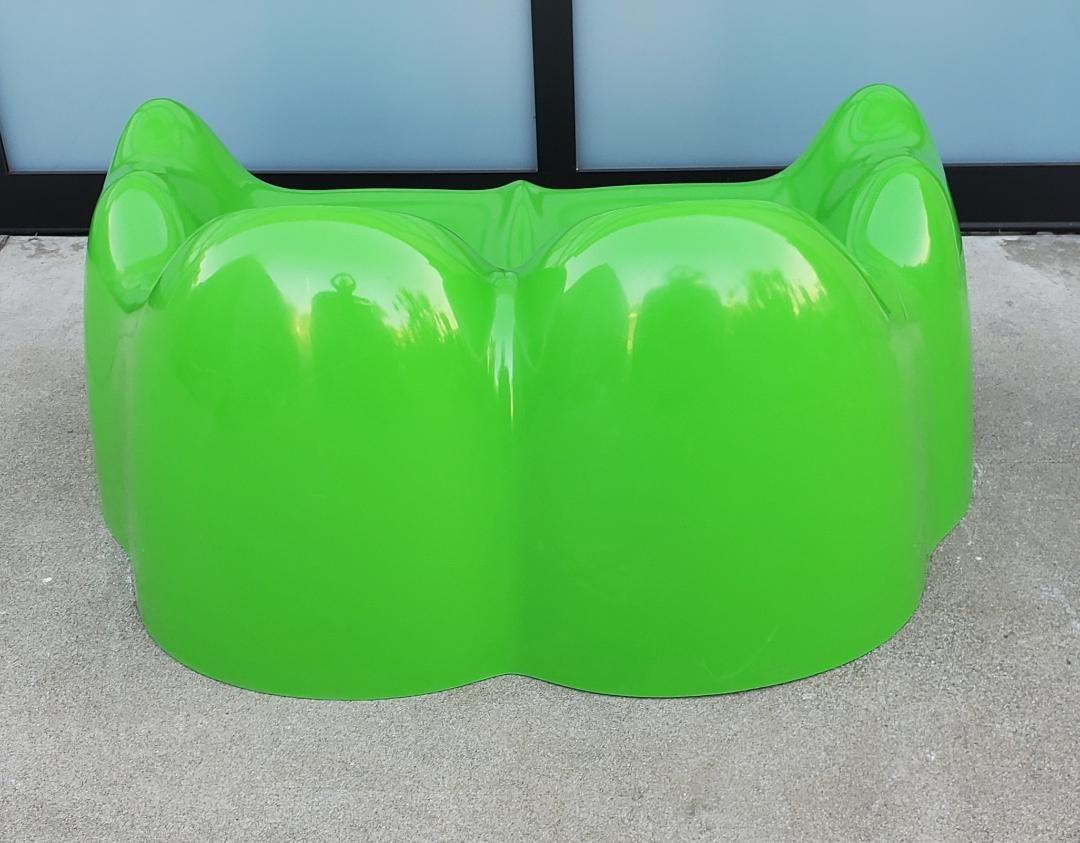 1960s Wendell Castle Molar Sofa Green Fiberglass Organic Mid Century Modern en vente 5