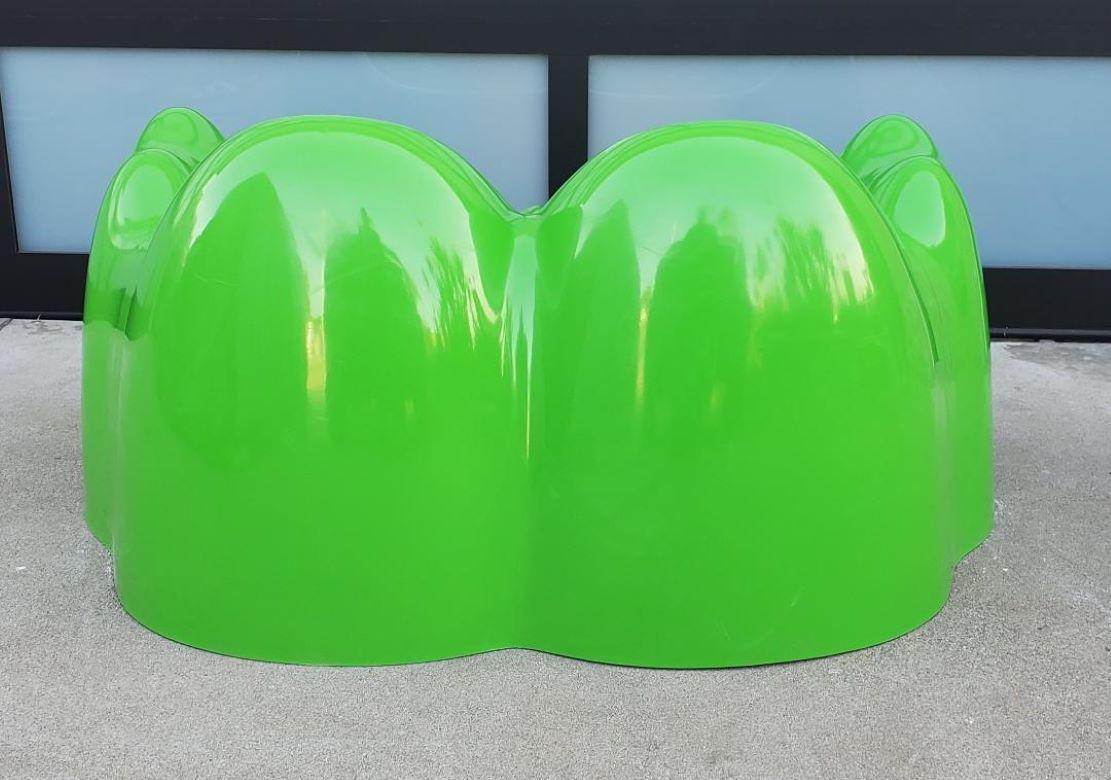 1960s Wendell Castle Molar Sofa Green Fiberglass Organic Mid Century Modern en vente 8