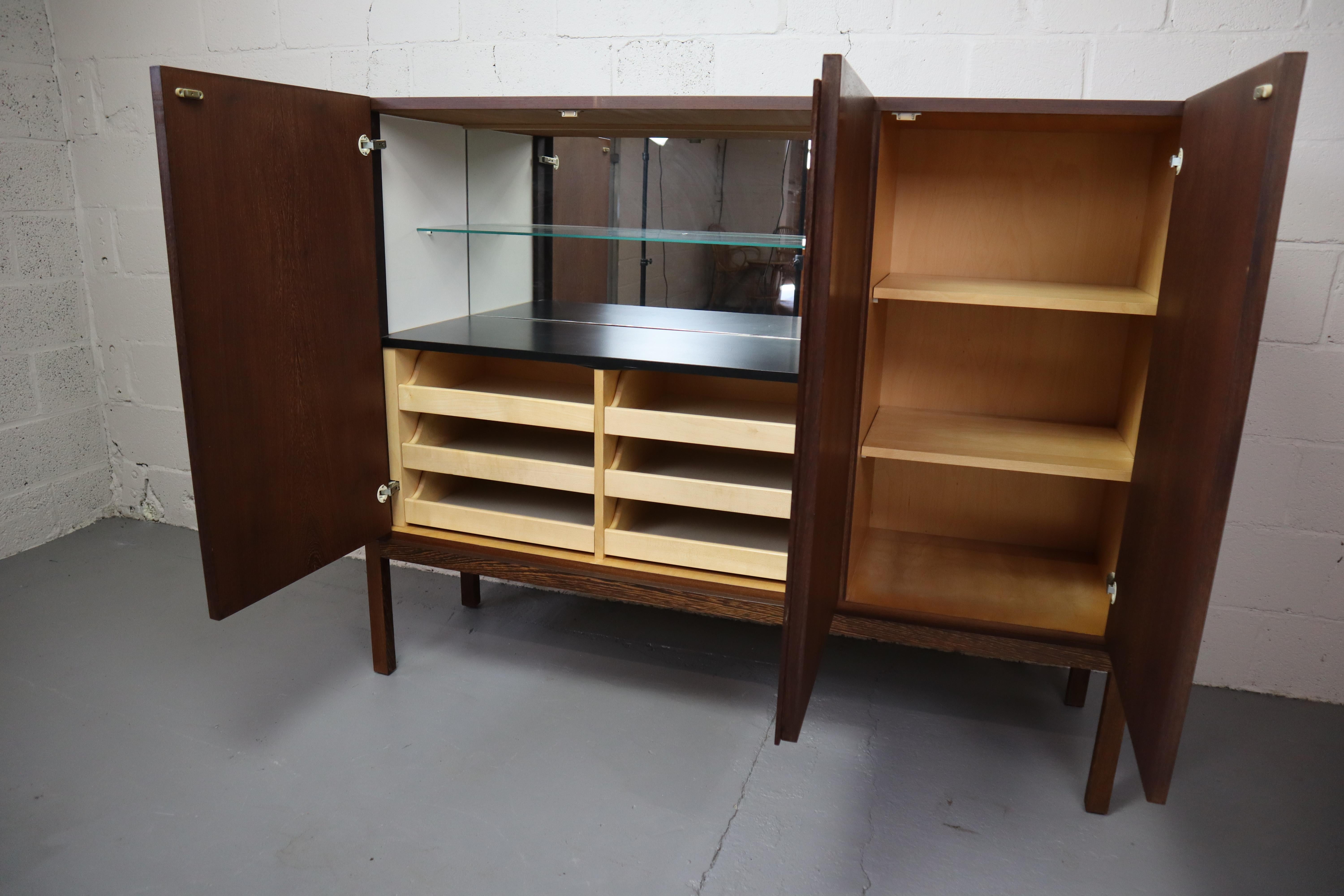 1960s Wengé Sideboard/ Bar Cabinet 11