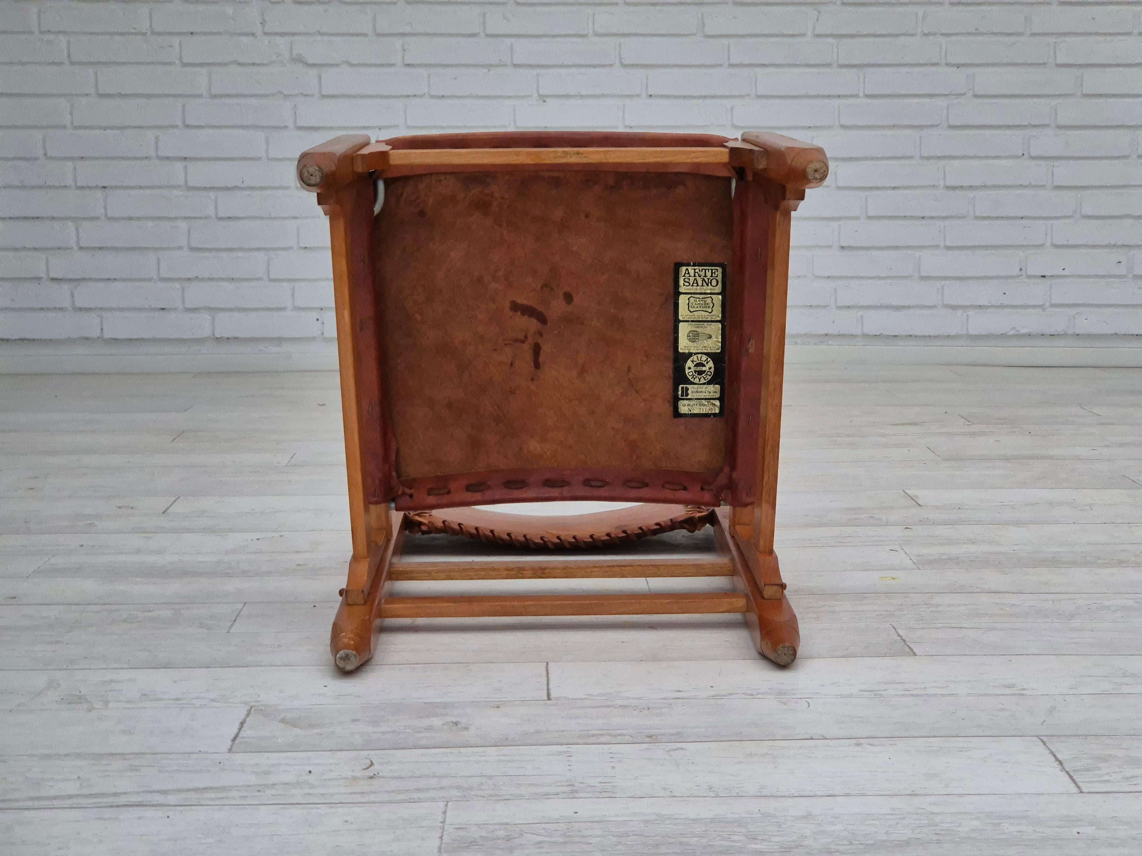 1960s, Werner Biermann design for Arte Sano, set of three chairs, original. For Sale 5