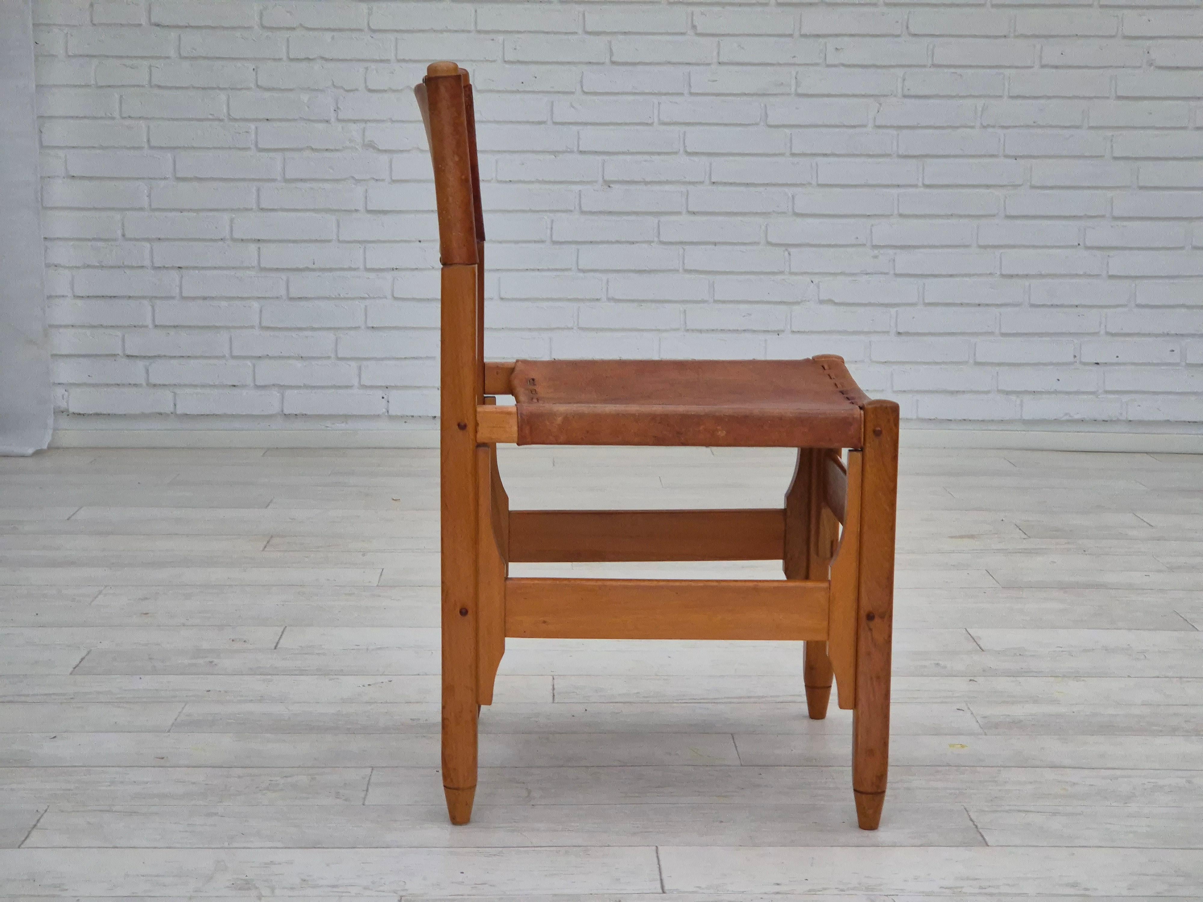 Mid-20th Century 1960s, Werner Biermann design for Arte Sano, set of three chairs, original. For Sale