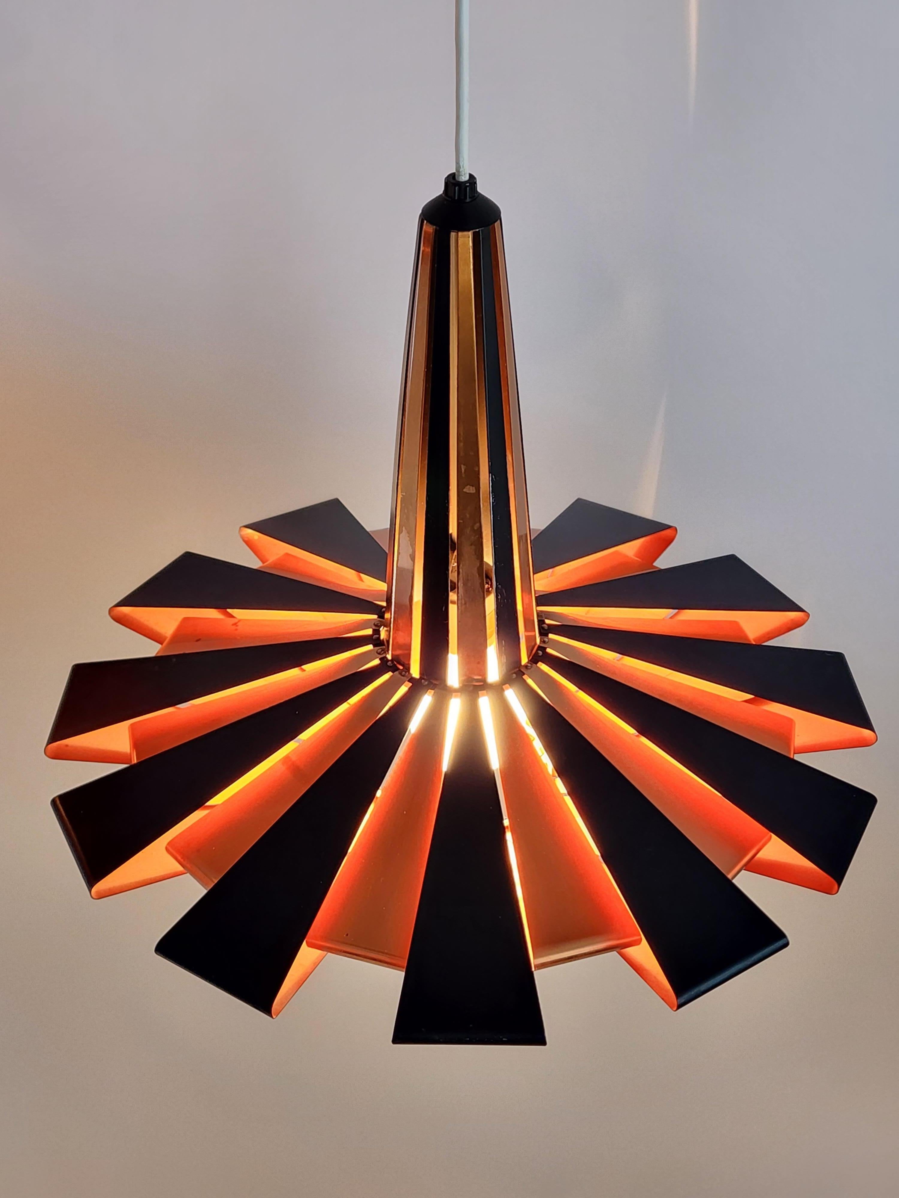 1960s Werner Shou Copper Pendant, Denmark 8