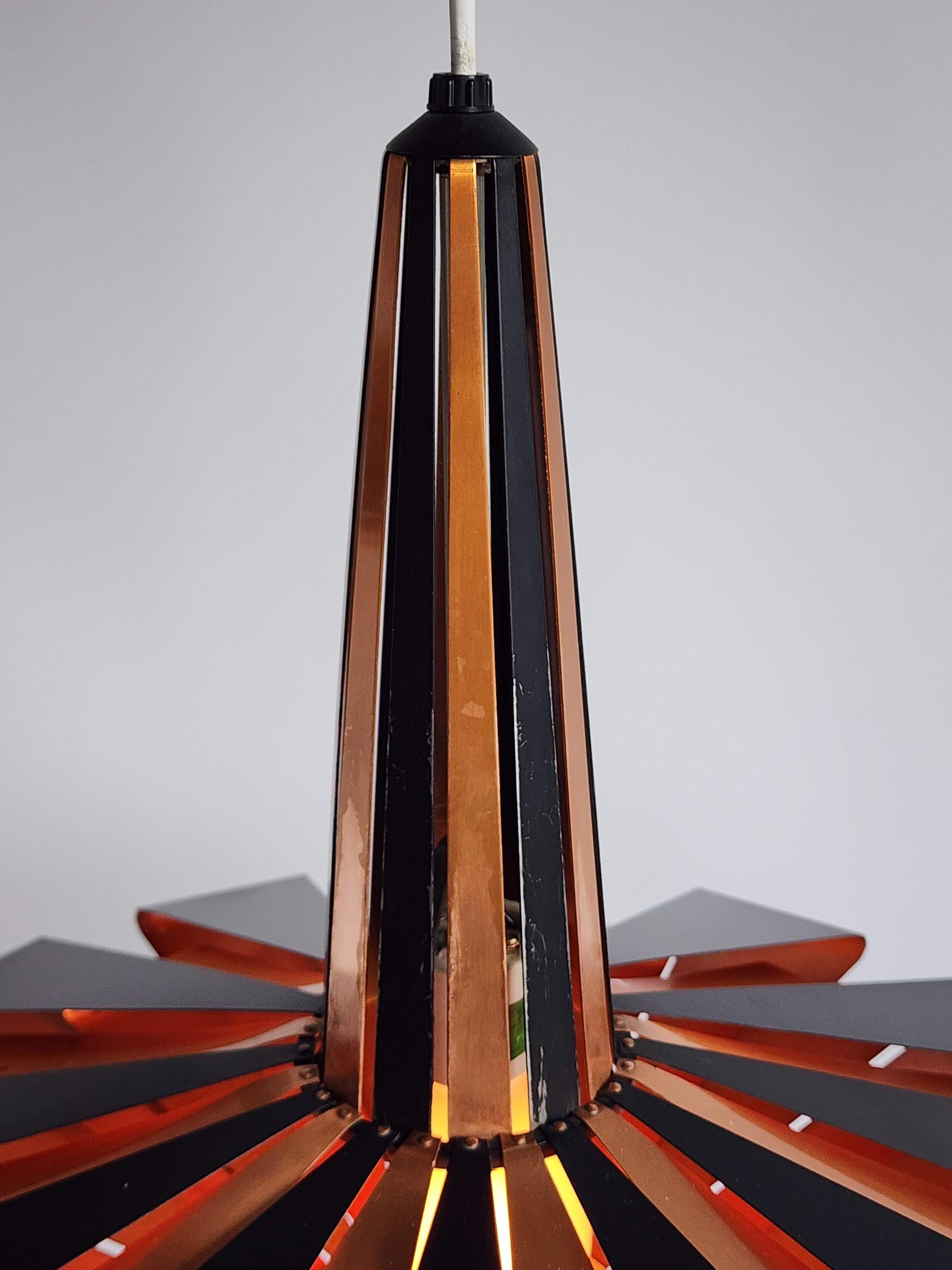 1960s Werner Shou Copper Pendant, Denmark 10