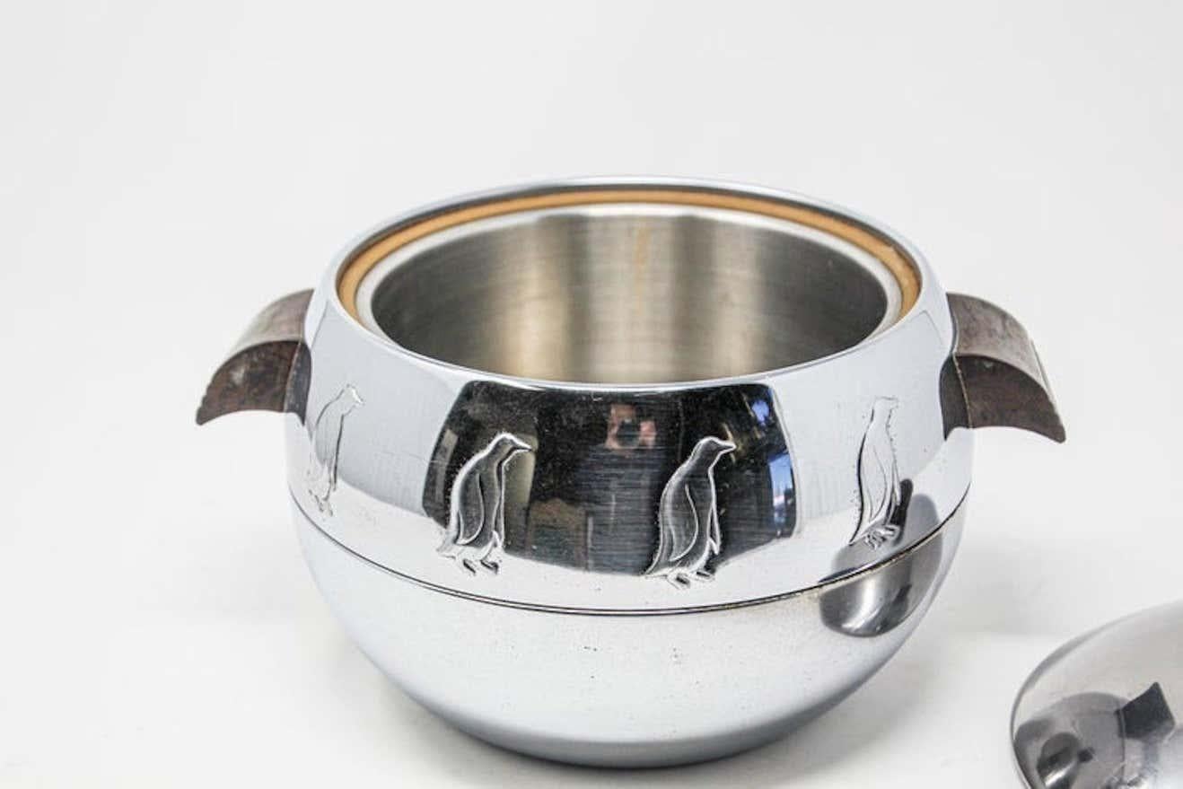 1960s West Bend Chrome Penguin Ice Bucket 1