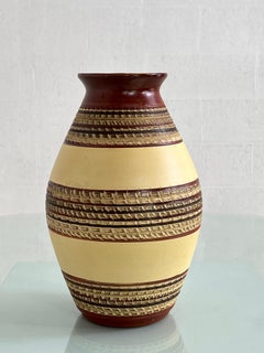 1960s West Germany Handmade Ceramic Vase