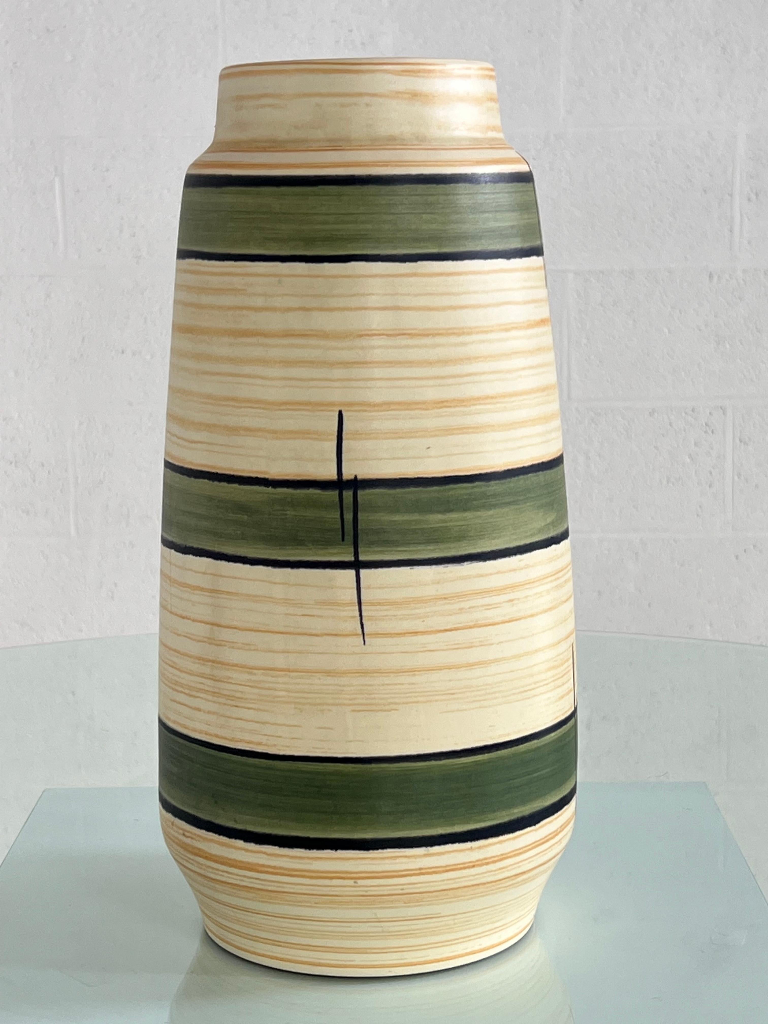 European 1960s West Germany Handmade Ceramic Vase For Sale