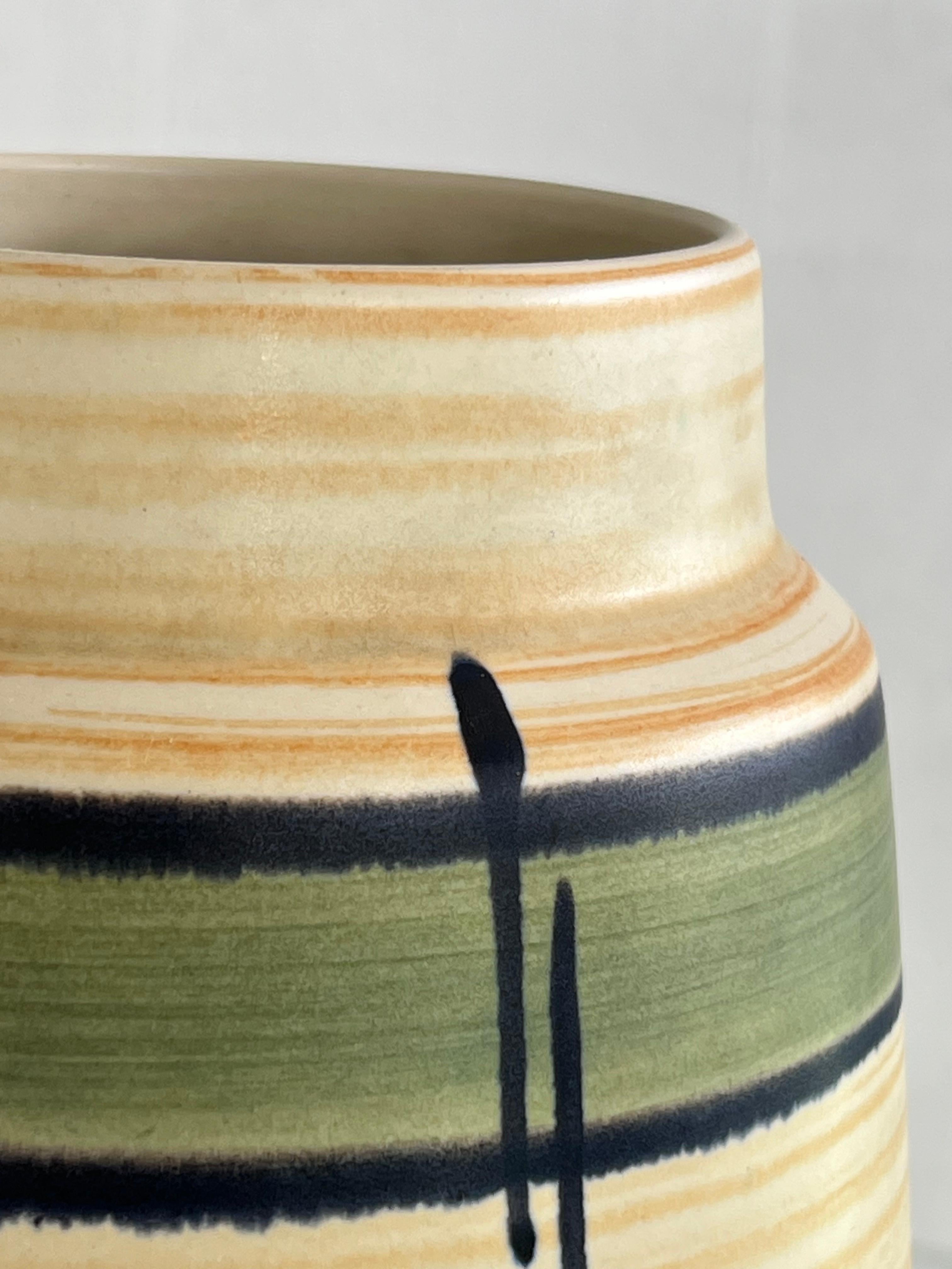 Vase en céramique artisanale de l'Allemagne de l'Ouest des années 1960 en vente 1