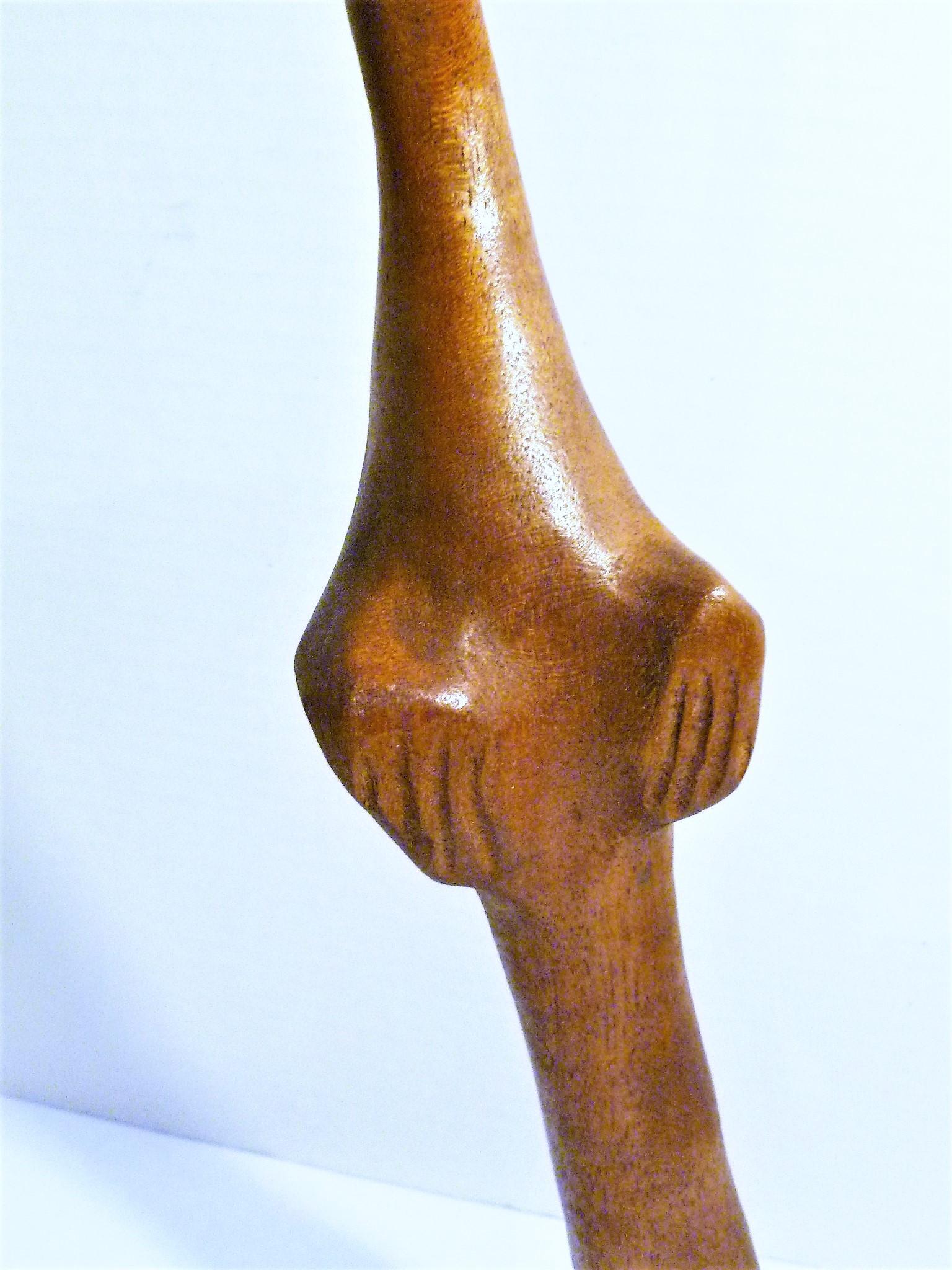 1960s Whimsical Carved Figure by Danish Wood Artist Knud Albert In Good Condition In Miami, FL