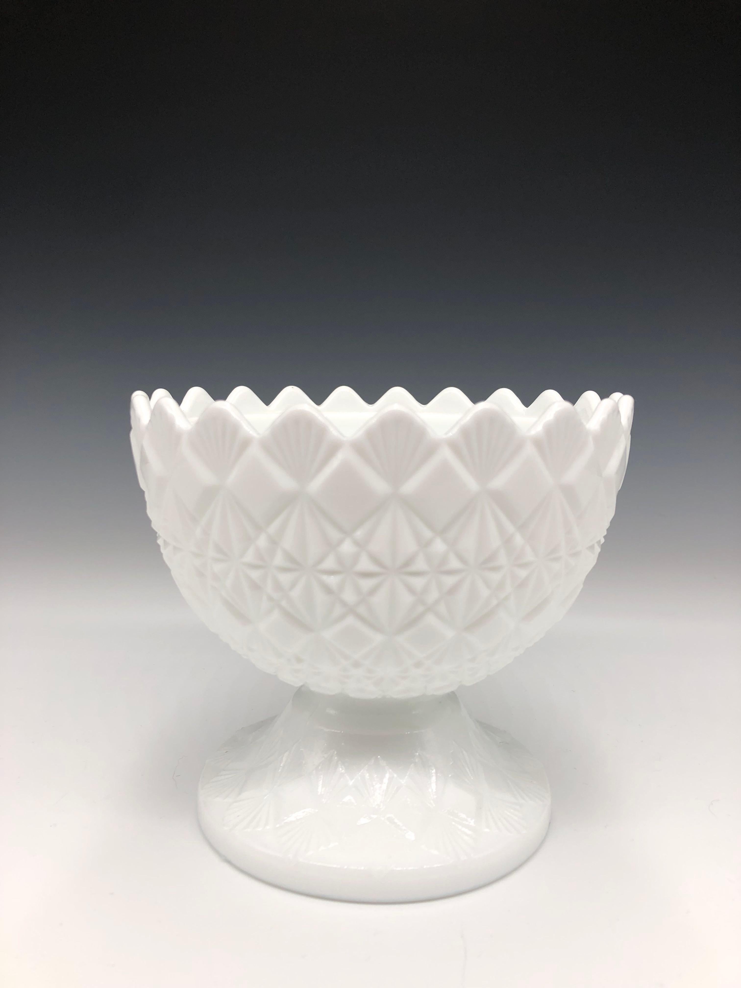 milk glass candy dish with lid