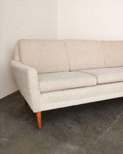 1960s White Four-Seater Sofa by Dux