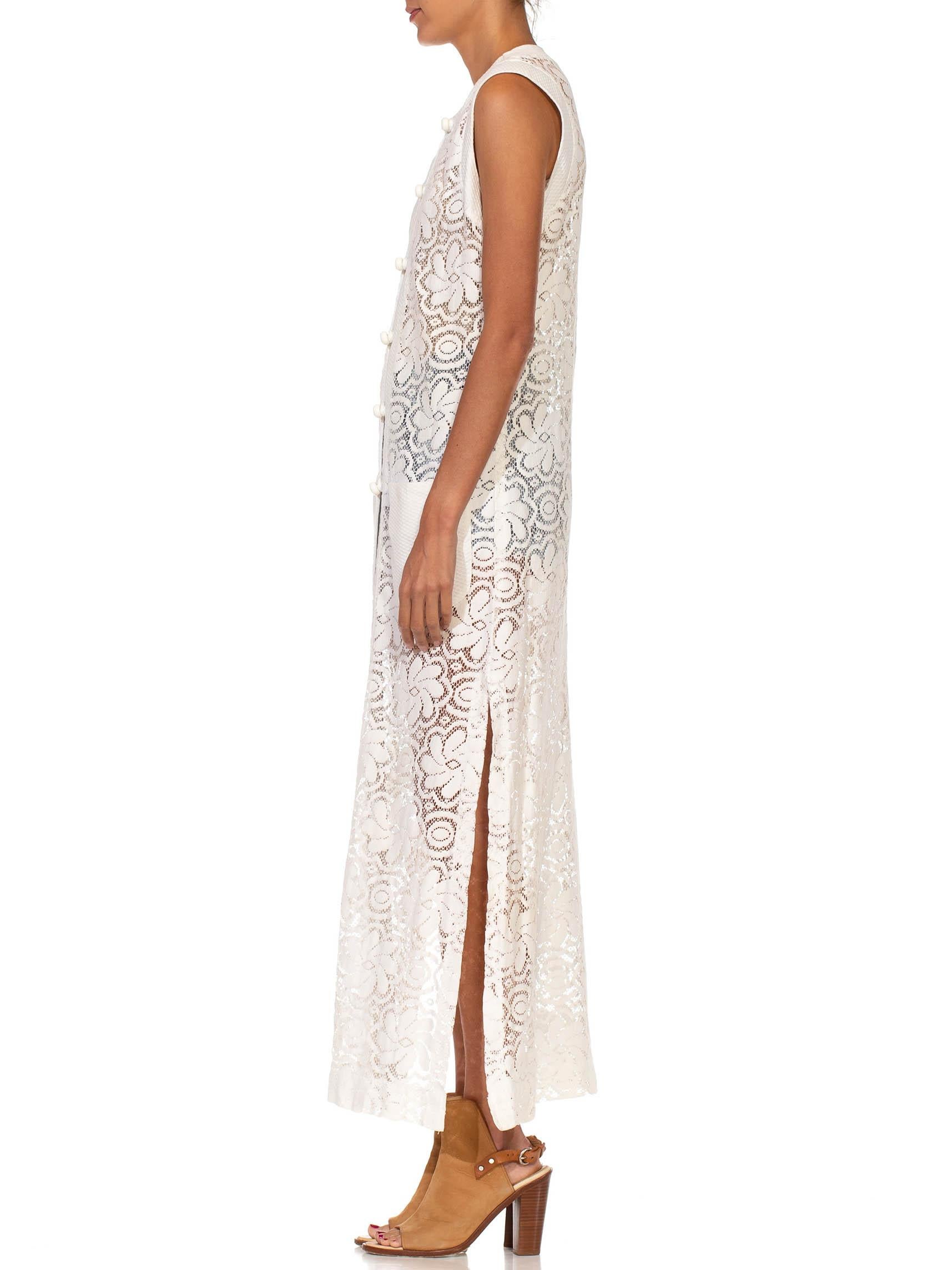 white lace duster
