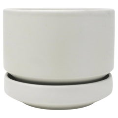 1960s White Modernist Planter by Richard Lindh for Arabia Finland
