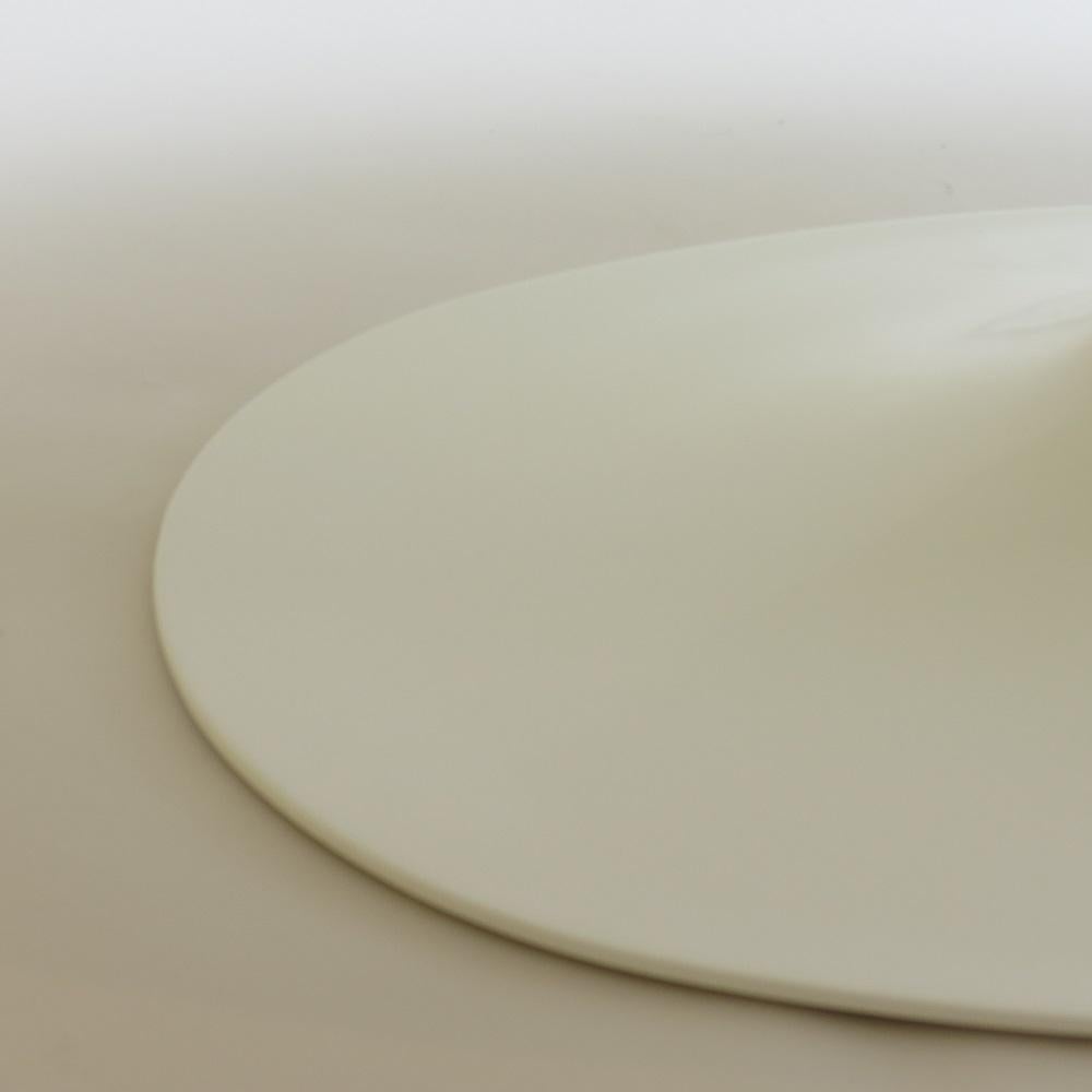 English 1960s White Oval Tulip Coffee Table by Maurice Burke for Arkana UK