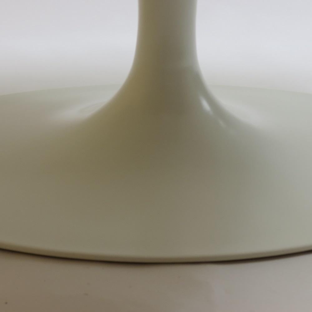 Aluminum 1960s White Oval Tulip Coffee Table By Maurice Burke For Arkana Uk