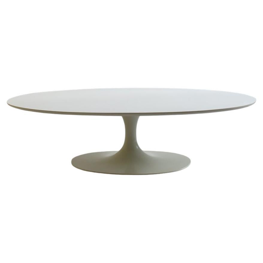 1960s White Oval Tulip Coffee Table By Maurice Burke For Arkana Uk