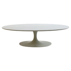 1960s White Oval Tulip Coffee Table By Maurice Burke For Arkana Uk