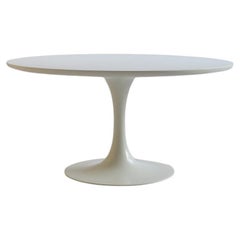 1960s White Tulip Coffee Table by Maurice Burke for Arkana 75