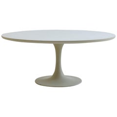 1960s White Tulip Coffee Table by Maurice Burke for Arkana A
