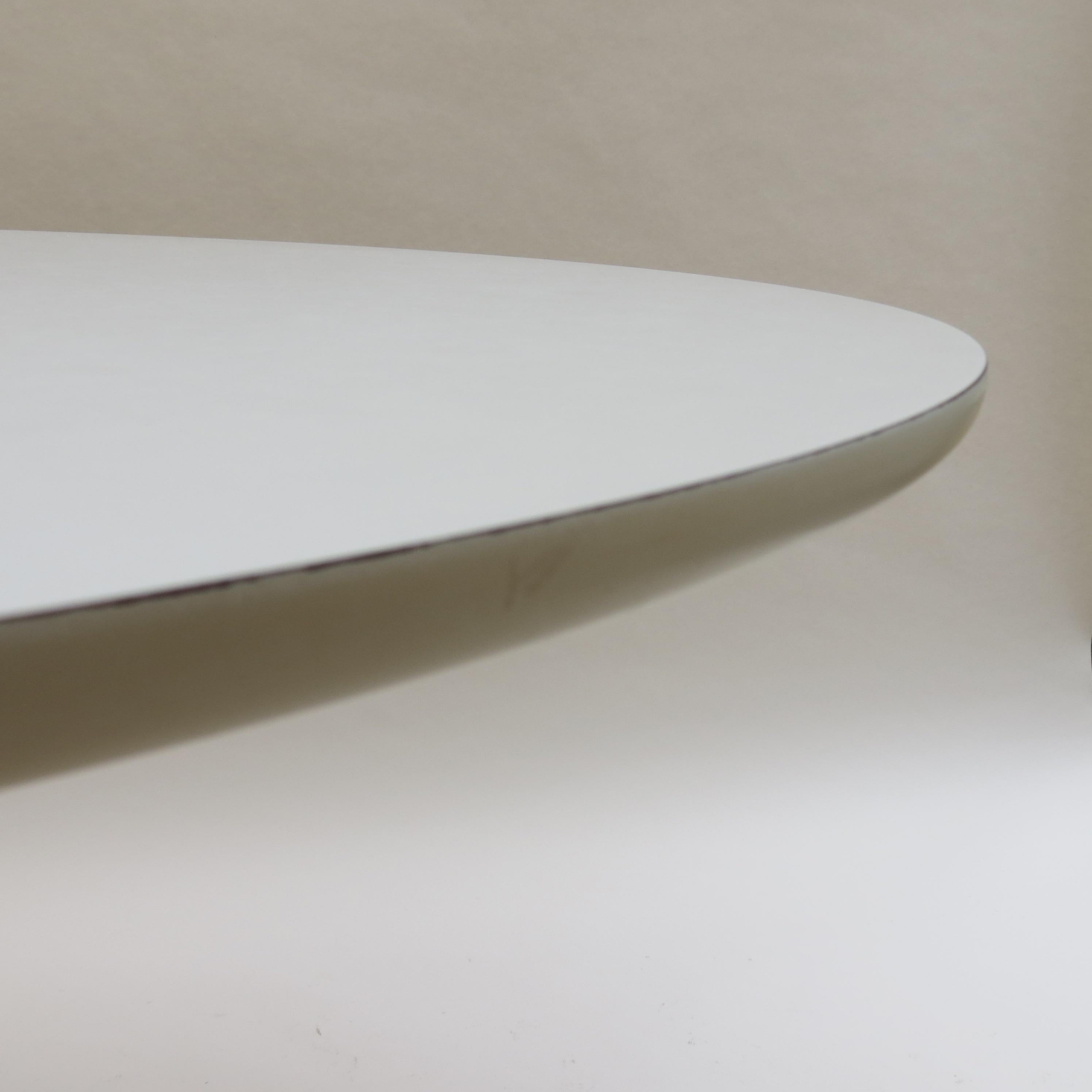 English 1960s White Tulip Dining Table by Maurice Burke for Arkana, UK