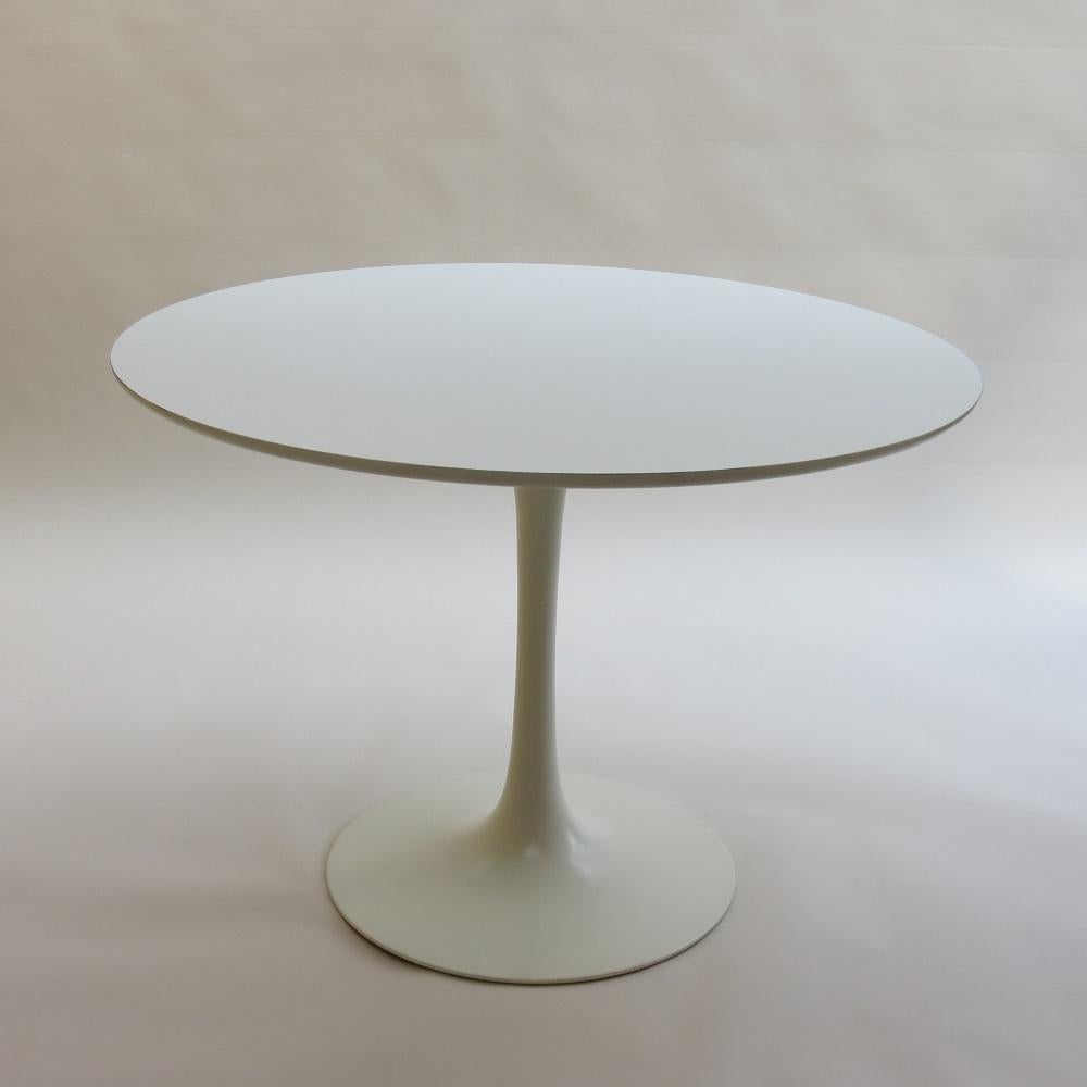 Mid-Century Modern 1960s White Tulip Dining Table by Maurice Burke for Arkana, UK