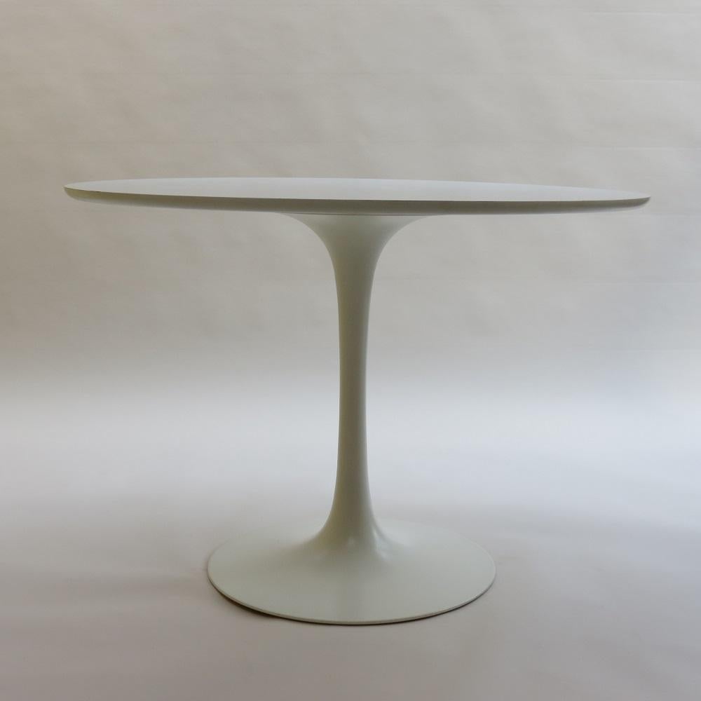 English 1960s White Tulip Dining Table by Maurice Burke for Arkana, UK