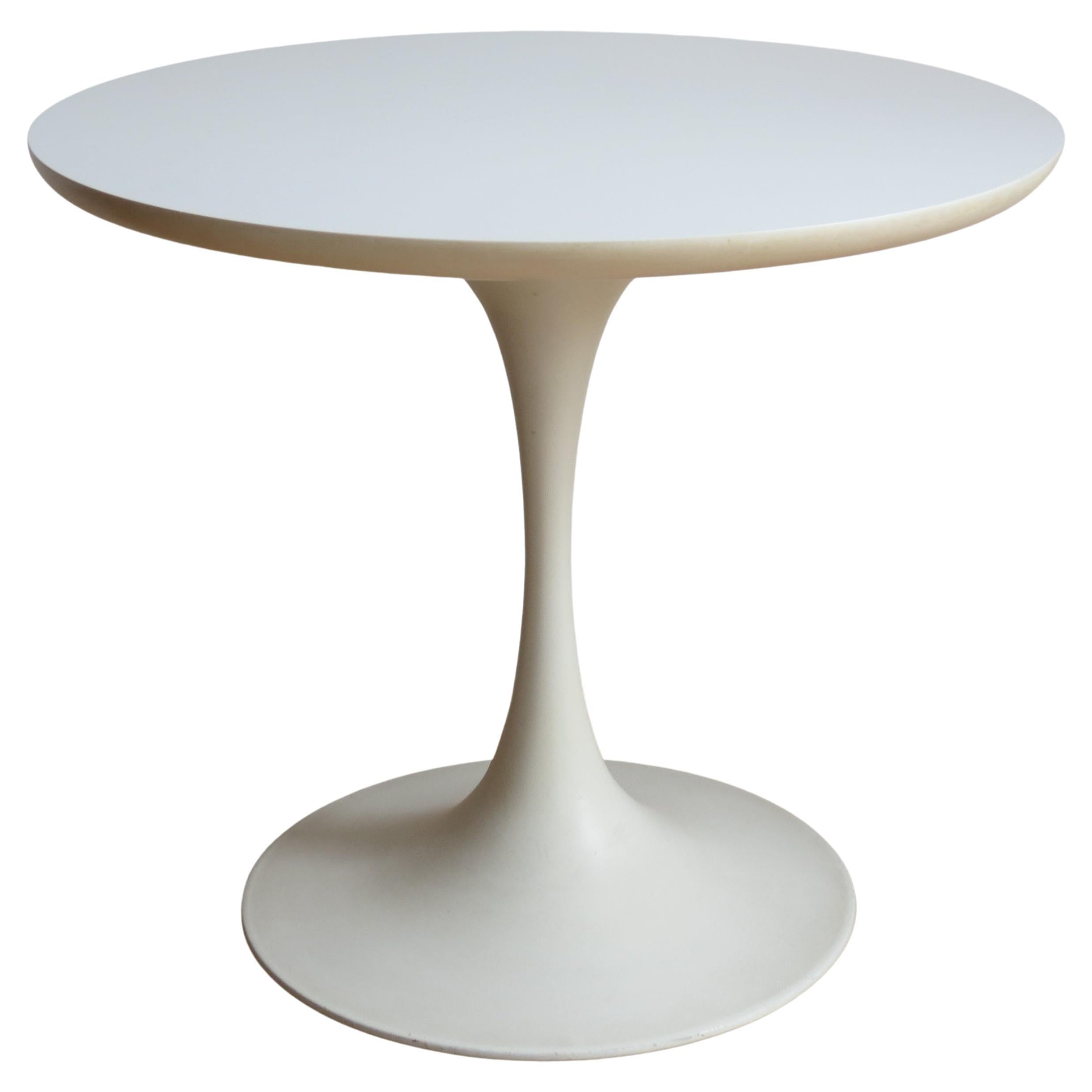 1960s White Tulip Side Table Designed by Maurice Burke for Arkana, Bath, UK
