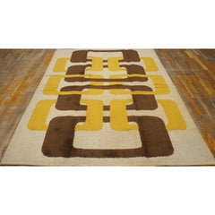 Rugs On Net Vintage Mid Century Modern Verner Panton Swedish Rya Shag Rug Carpet