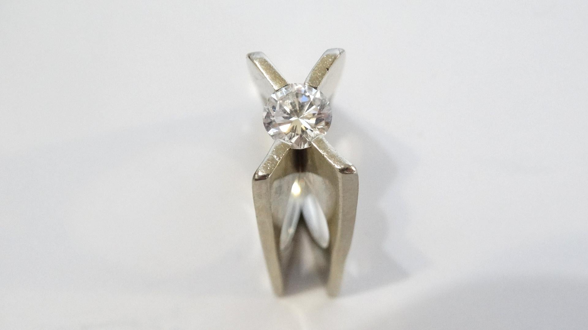 Contemporary Whitt for Georg Jensen 1 Carat Diamond Ring
