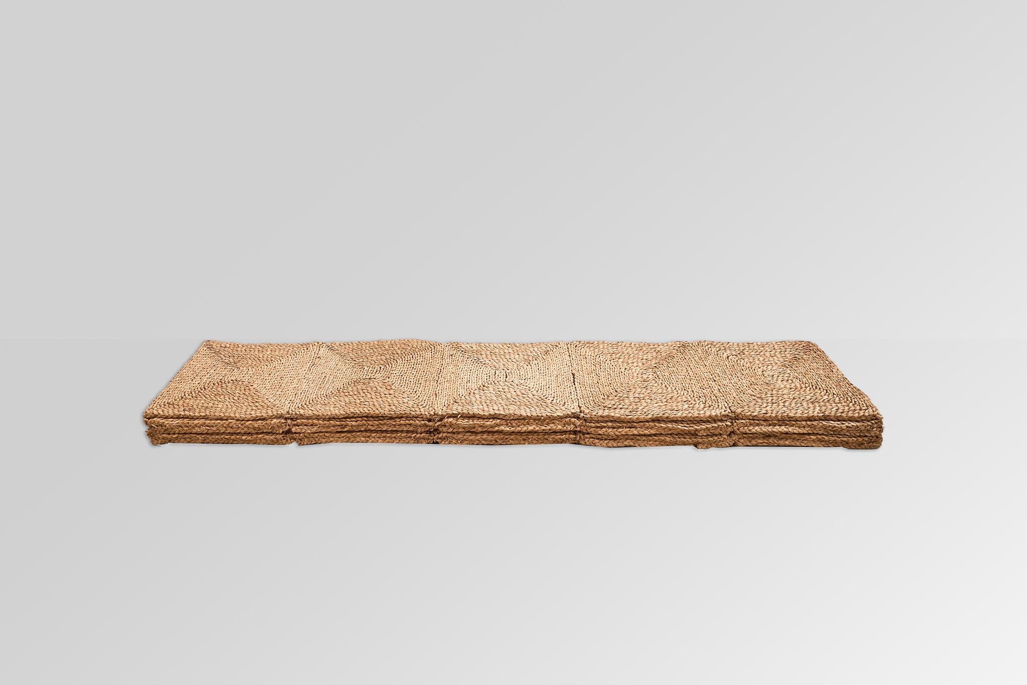 Mid-20th Century 1960s wicker mat, Italian production by Gervasoni Udine. For Sale