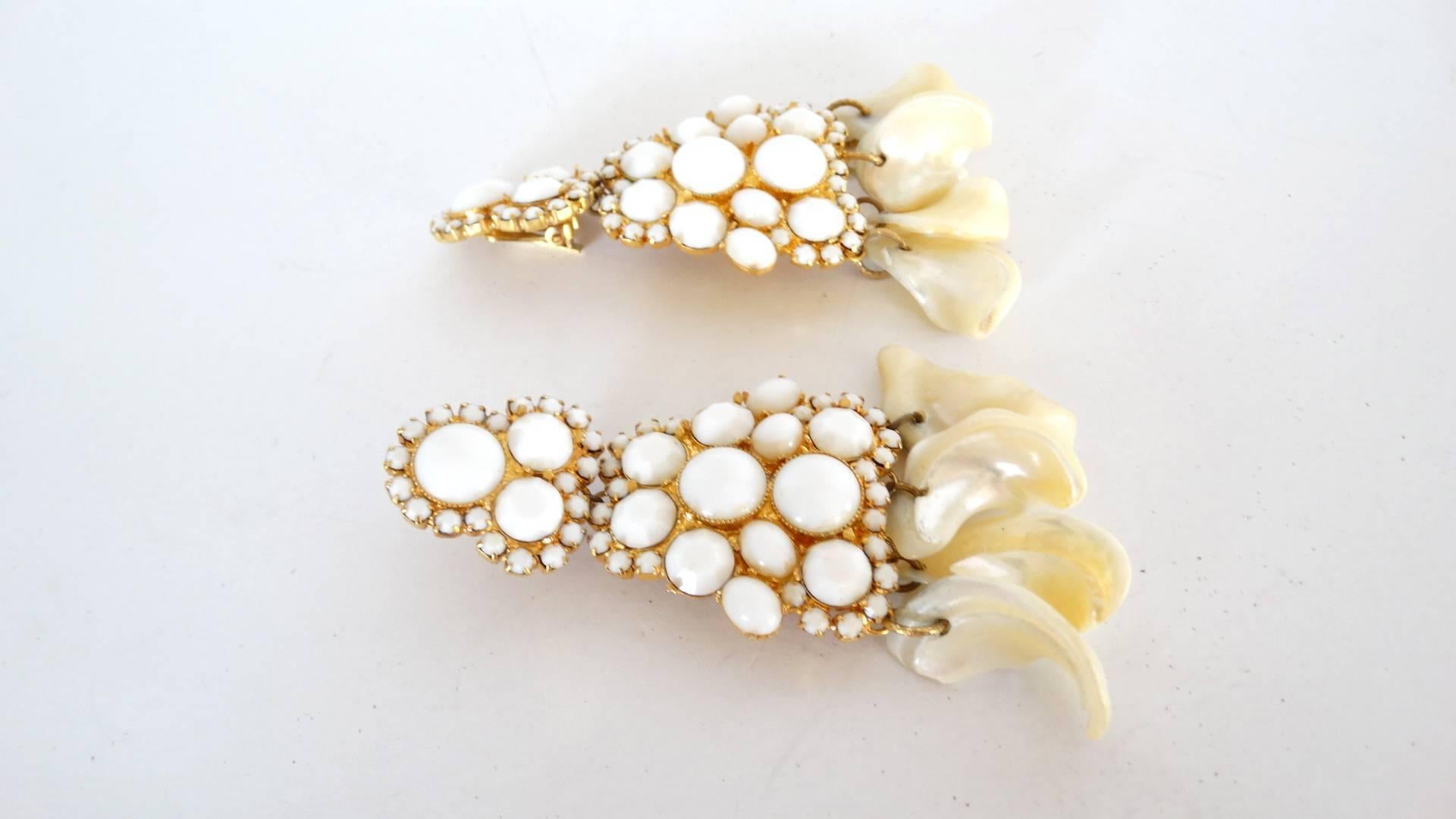shell chandelier earrings