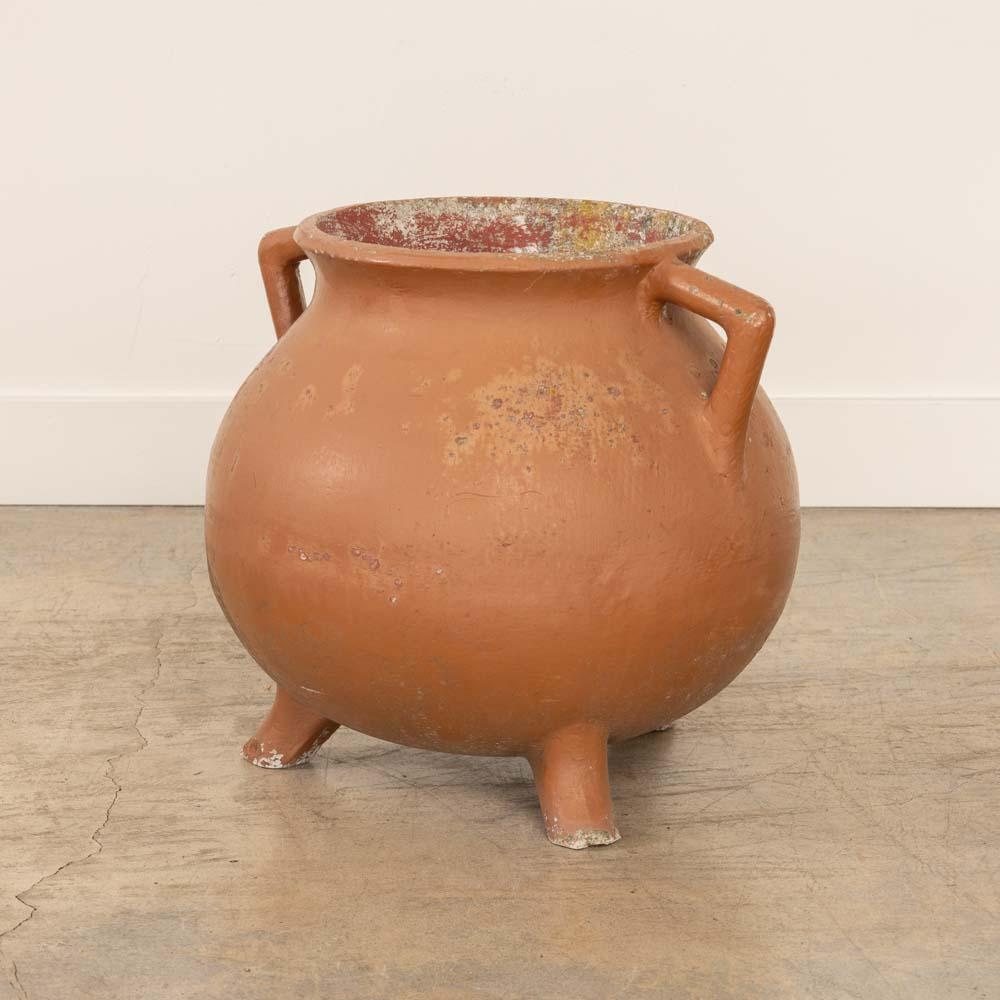 Mid-20th Century 1960's Willy Guhl Concrete Cauldron Planter For Sale