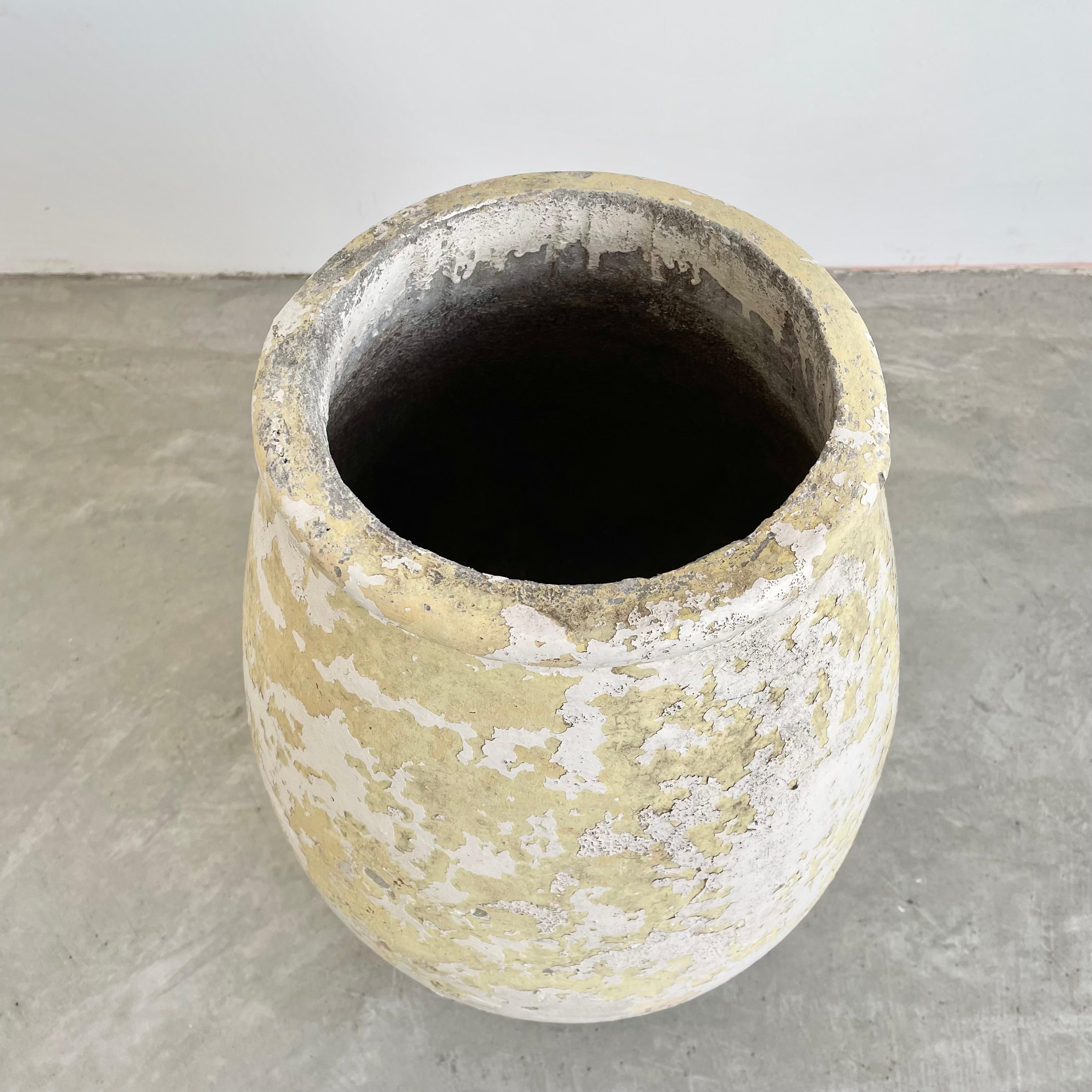 Mid-20th Century 1960s Willy Guhl Concrete Urn Planter For Sale
