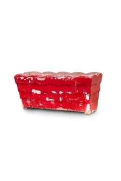 1960s Willy Guhl Vintage Red Planter