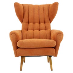 1960s Wing Chair, Czechoslovakia