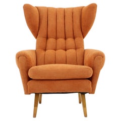 1960s Wing Chair, Czechoslovakia 